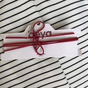 Red velvet choker
